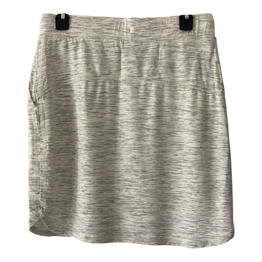 Hilary Radley Heather Gray Casual Skirt with Pockets Jersey Soft Feel Women Sz M - Picture 2 of 5